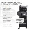 Kitchenwell Round Multi-Purpose Rotatable Trolley Storage (Shelves-5)