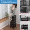 Kitchenwell Round Multi-Purpose Rotatable Trolley Storage (Shelves-5)